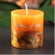 Свеча цилиндр "Цветочная" 5,*5,5 см