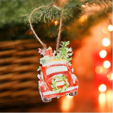 Подвеска "Машина с подарками"