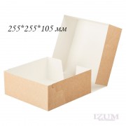 Коробочка ECO CAKE 6000 KT 105 255*255*105 мм , крафт.