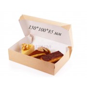 Коробочка ECO CAKE 1200 (150*100*85 мм), крафт, без окна, 1шт.