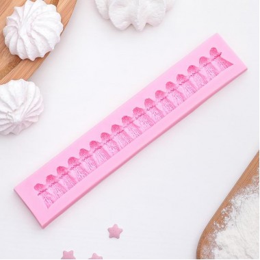 Молд силиконовый 16×2,9 см "Бордюр" Молд силиконовый 16×2,9 см "Бордюр"