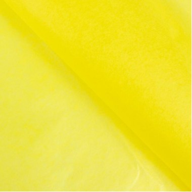 Бумага упаковочная тишью 50 см х 66 см, жёлтая, Китай, 1 лист 2654615