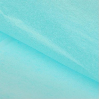 Бумага упаковочная тишью, голубой, 50 х 66 см, Китай, 1 лист, 2654618