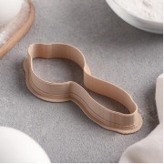 Форма для вырезания печенья 9 см "Погремушка", цвет МИКС