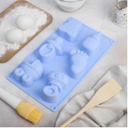 Форма для выпечки «Для новорожденных», 28,5×16,5 см, 6 ячеек (8×5,7 см), цвет МИКС.