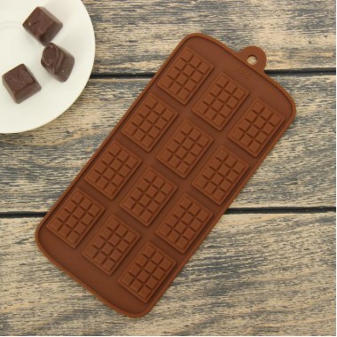 Форма для шоколада "Плитка", 12 ячеек.