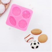 Молд силиконовый 6 х1,7 см "Мячи"