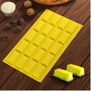 Форма для шоколада «Слитки», 29,5×17 см, 20 ячеек (5×2,8 см), цвет МИКС.