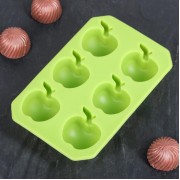 Форма для шоколада, пирожных "Яблоко", 6 ячеек.