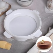 Форма для муссовых десертов и выпечки «Круг», 16×5 см, цвет белый.