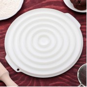 Форма для выпечки и муссовых десертов 27 х 25,5 см "Слои", цвет белый.