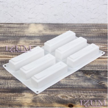 Форма для выпечки и муссовых десертов "Качели", 6 ячеек, 12×3 см, силикон Форма для выпечки и муссовых десертов "Качели", 6 ячеек, 12×3 см, силикон