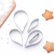 Набор форм для вырезания 8,5x5 см "Лепестки лилии канна", 5 шт.