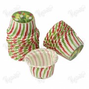 Форма бумажная Маффин 50*36 мм, фантазия, тюльпаны, 10 шт.