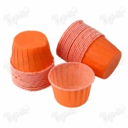 Бумажные формы для кексов и маффинов, 65 гр/м2, оранжевые, 50*40 мм, 10 шт.