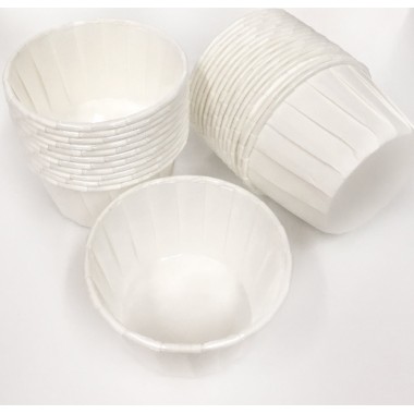 Форма бумажная "Маффин" 50*40 мм белая-белая гладкая, 10 шт. Форма бумажная "Маффин" 50*40 мм белая-белая гладкая, 10 шт.