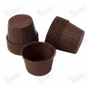 Формы "Маффины" с закругленным краем , коричневые, 50*40 мм,100 шт.