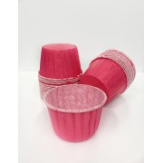 Бумажные формы для маффинов, 65 гр/м2, розовый фон, 50*40 мм, 10 шт.