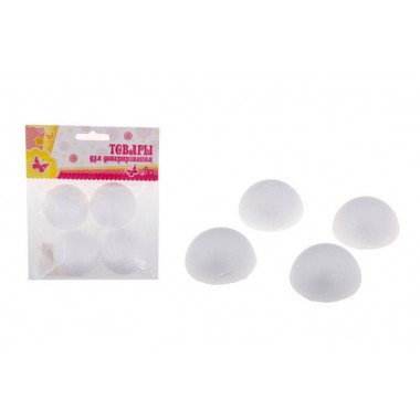 Фигурка для поделок и декорирования "Полусфера", набор 4 шт 4,5*2,5 Фигурка для поделок и декорирования "Полусфера", набор 4 шт 4,5*2,5