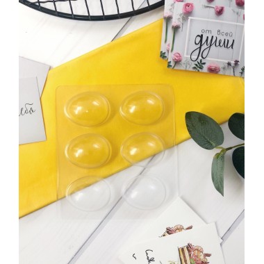 Форма для шоколада "Яйцо" 6 шт (3*4 см), 1 шт.