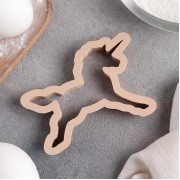 Форма для вырезания печенья 9 см "Единорог", цвет МИКС