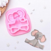 Молд силиконовый 9 х 10 х 1 см "Слон"