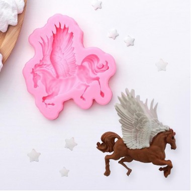 Молд силиконовый 8х9х1 см "Пегас"