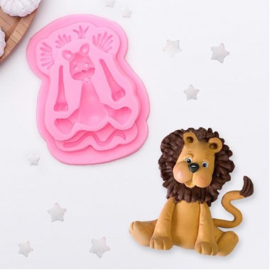 Молд силиконовый 12х 9х 1 см "Львёнок" Молд силиконовый 12х 9х 1 см "Львёнок"