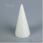 Конус из пенопласта, диаметр 9 см, высота 20 см ( 9*20 см), 1шт.