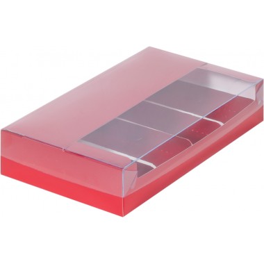 Коробка красная для 5 эскимо 250*150*50 мм с пластиковой крышкой. Коробка красная для 5 эскимо 250*150*50 мм с пластиковой крышкой.