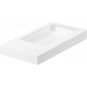 Коробка для шоколадной плитки 160*80*17 мм белая