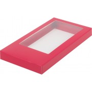 Коробка красная 180*90*17 мм для шоколадной плитки.