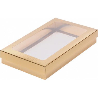 Коробка 250*150*40 мм для клубники в шоколаде, золото. Коробка 250*150*40 мм для клубники в шоколаде, золото.