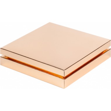 Коробка 245*245*55 мм для 25 конфет ПРЕМИУМ, золото.