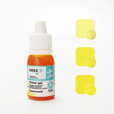 Prime-gel, колорант водорастворимый , лимонный, 10 мл.