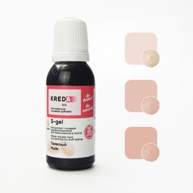 S-gel 53 телесный, концентрат водорастворимый для окрашивания (20мл) KREDA Bio. S-gel 53 телесный, концентрат водорастворимый для окрашивания (20мл) KREDA Bio.