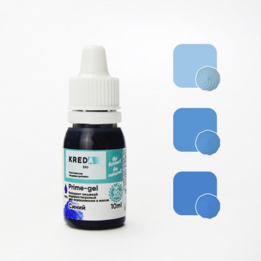 Prime-gel, колорант водорастворимый , синий, 10 мл.