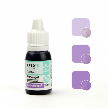 Prime-gel, колорант водорастворимый , сиреневый, 10 мл.