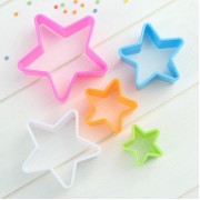 Набор форм для печенья «Звезда», 5 шт, цвет МИКС.