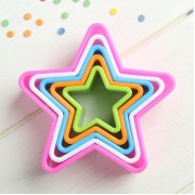 Набор форм для печенья «Звезда», 5 шт, цвет МИКС.