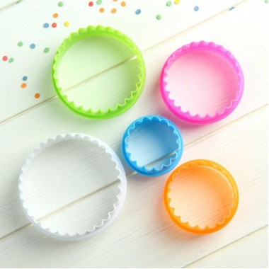 Набор форм для печенья "ВОЛНА", пластик, 5 шт.