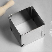 Форма для выпечки с регулировкой размера "Квадратная", H-8,5 см, 10х10 - 18х18 см.