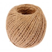 Шпагат джутовый, скрученный d=1,5 мм, 100 м, цвет натуральный