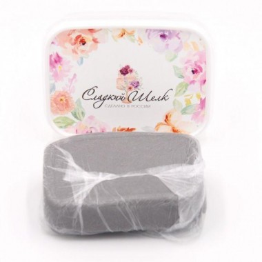 Сахарная Мастика "Сладкий Шёлк", РФ, Светло-серая, 200 г.