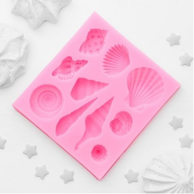Молд силиконовый "Ракушки" 7*7 см Молд силиконовый "Ракушки" 7*7 см
