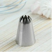 Насадка для кондитерского мешка d=3,4 см "Закрытая звезда" 000069