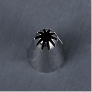 Насадка для кондитерского мешка d=0,6 см "Закрытая звезда", 000058.