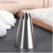 Насадка кондитерская «Открытая звезда», вых. 1,8*1 см, 000027