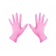 Перчатки Нитриловые, розовые, пара, S.