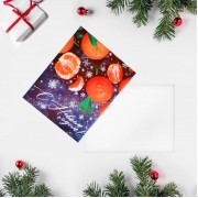 Открытка - комплимент «Новогодний фрукт», 8 × 6 см, 6990909
